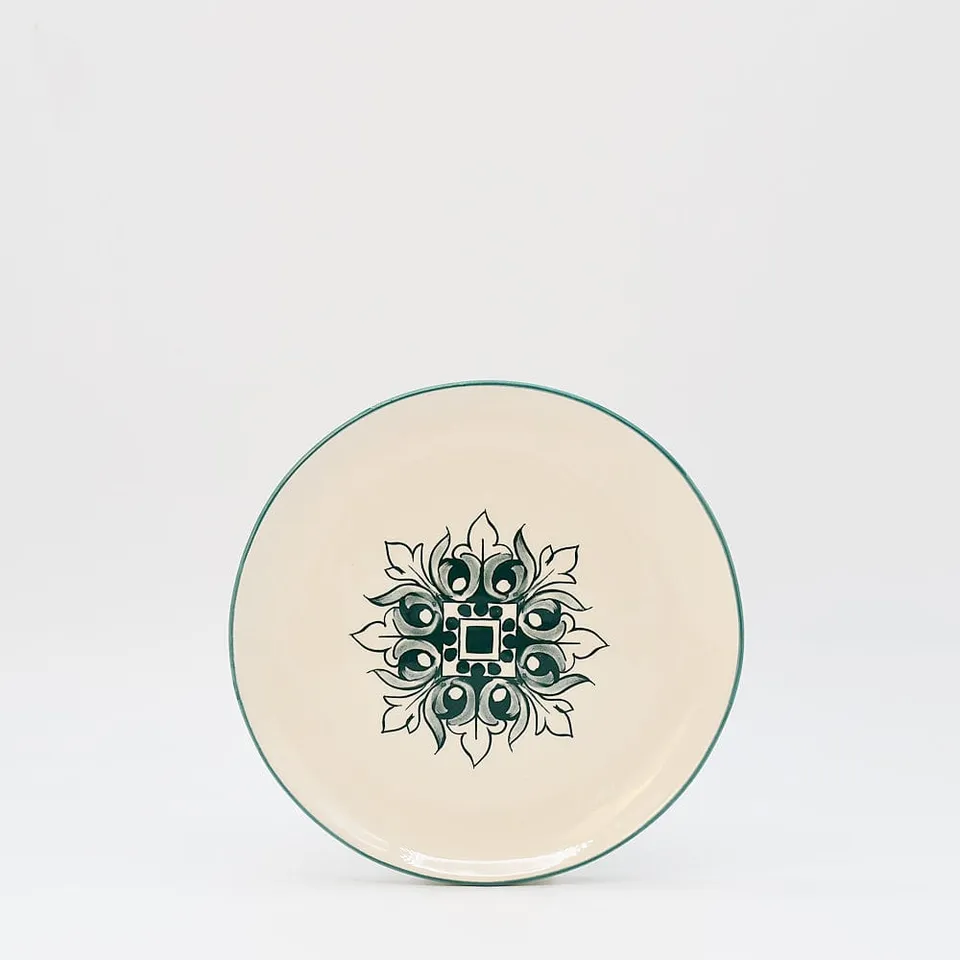 luisa-paix-o-bras-o-assiette-c-ramique-verte-20-cm image 1