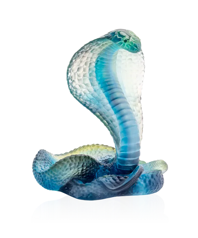 daum-naja-bleu-sculpture-cobra-cristal-500-ex image 1