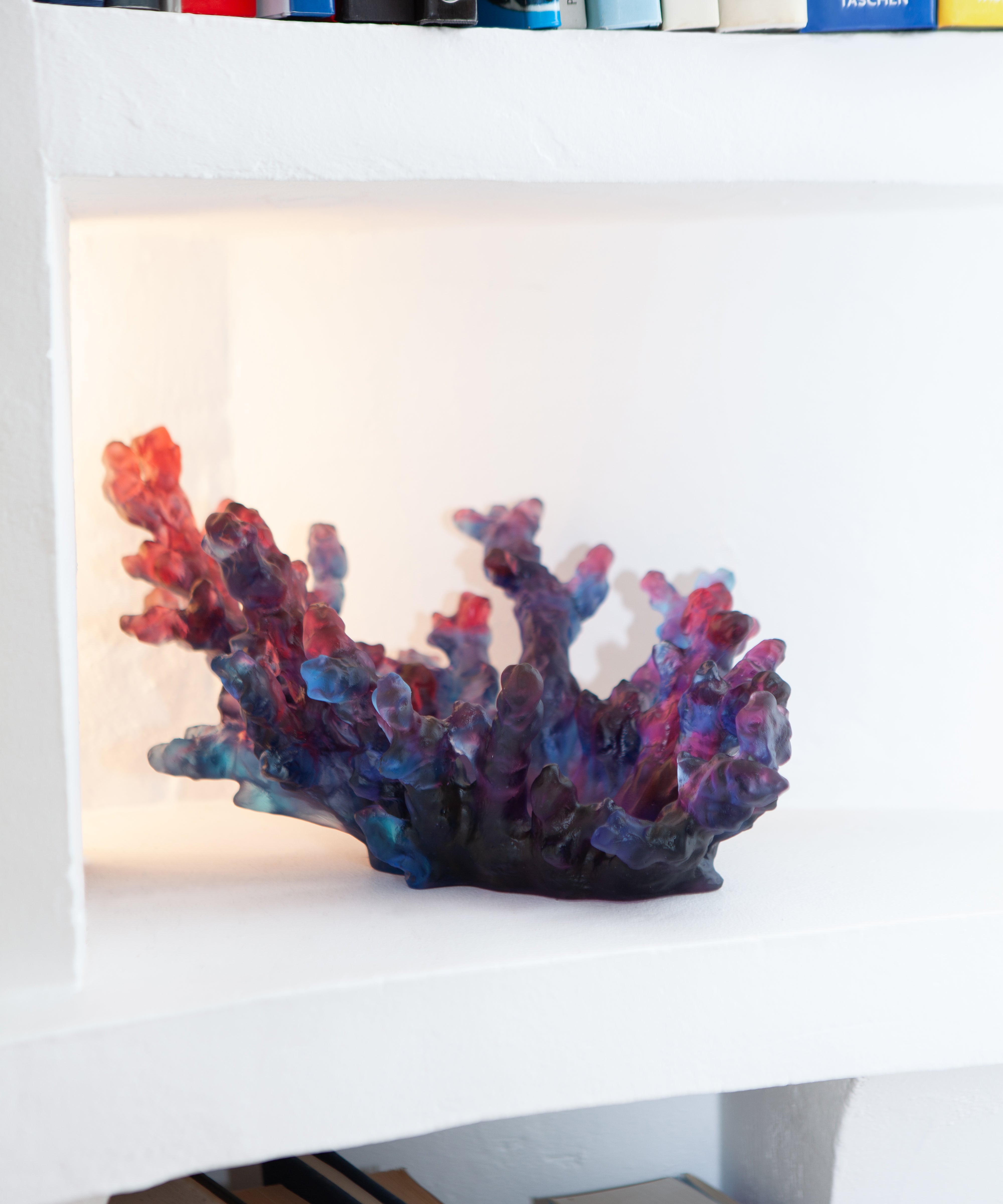 daum-mer-de-corail-coupe-cristal-moyen-mod-le-bleu-rouge image 2