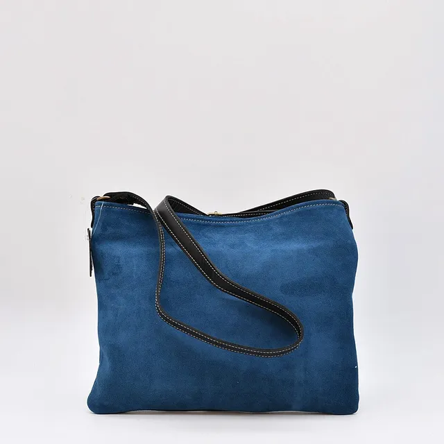 luisa-paix-o-sac-bandouli-re-daim-cuir-bleu-30-cm image 1