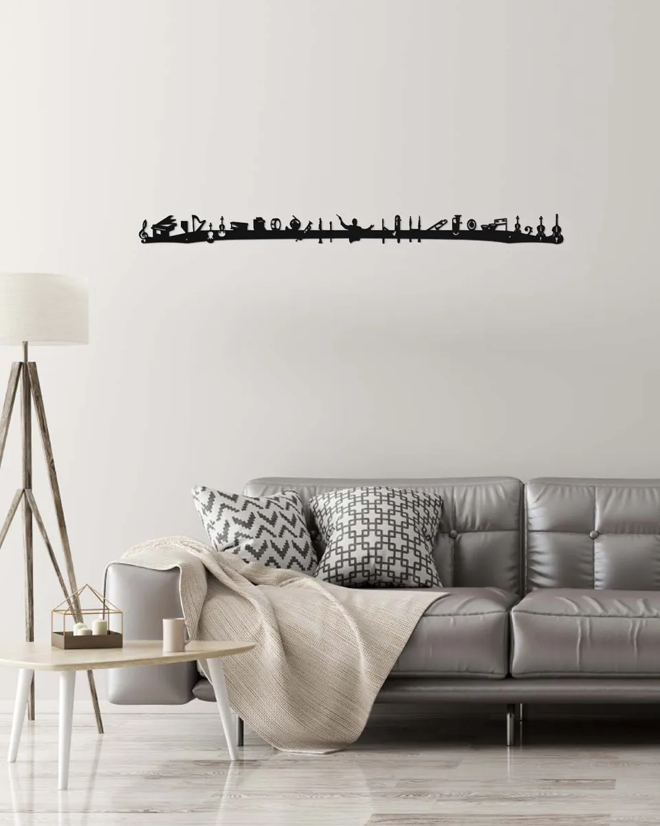 je-suis-art-skylines-story-orchestre-silhouette-d-coration-murale-m-tal image 1