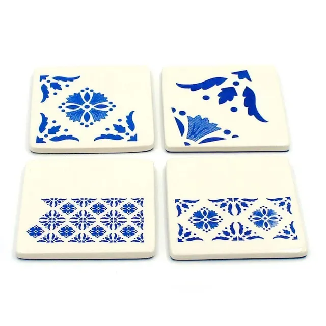 luisa-paix-o-arts-de-la-table-sous-verres-c-ramique-azulejos-4-pcs image 1