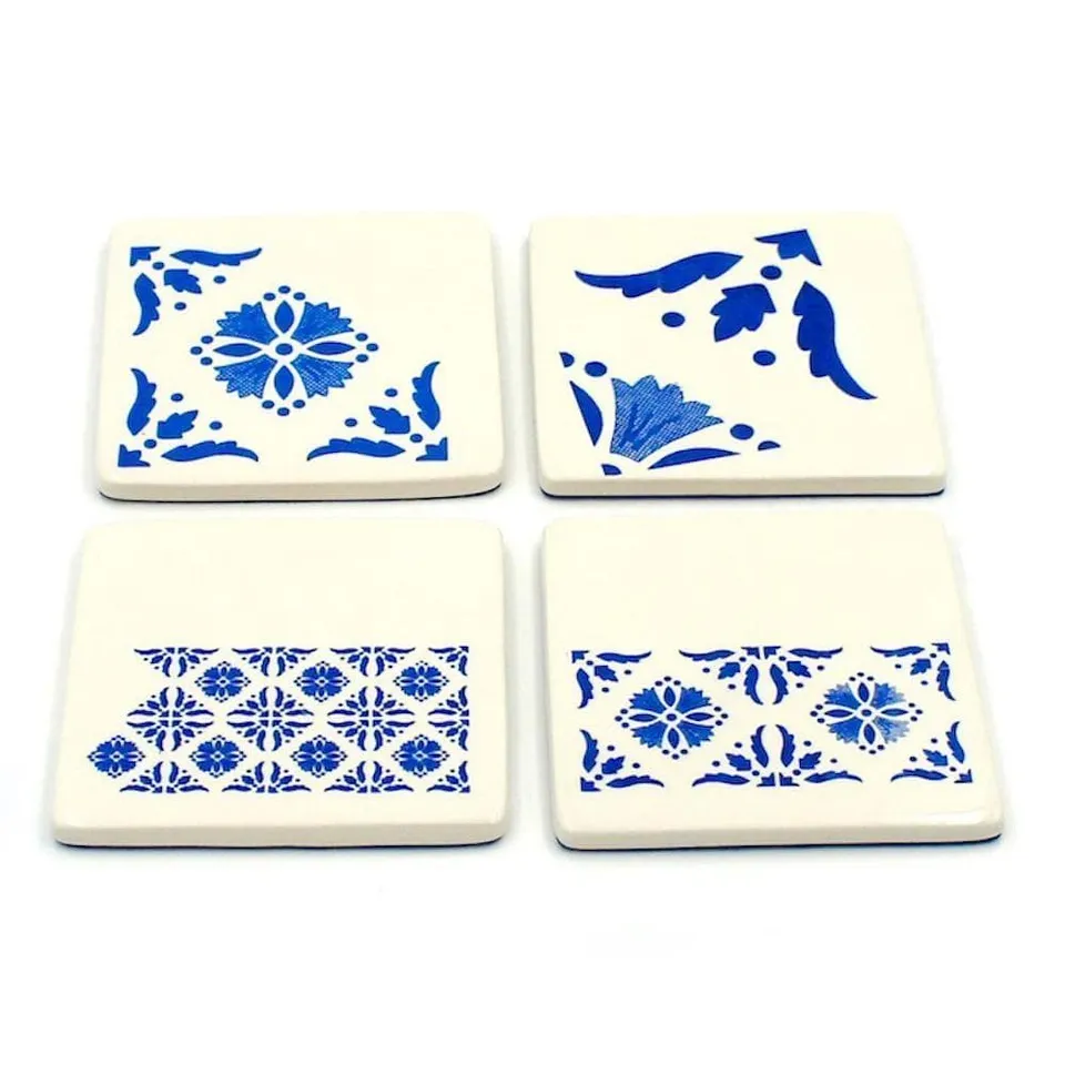 luisa-paix-o-arts-de-la-table-sous-verres-c-ramique-azulejos-4-pcs image 1