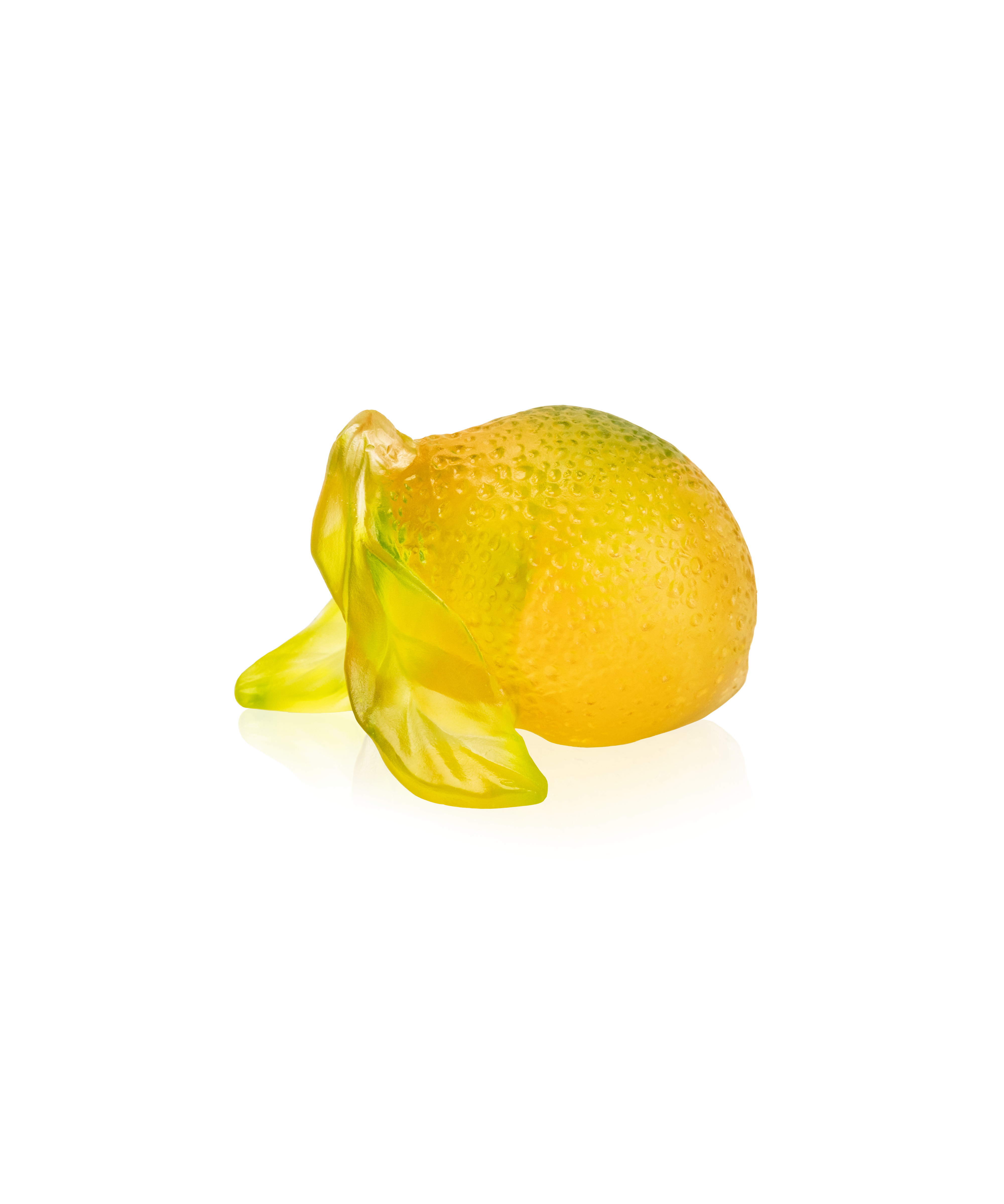 daum-citrus-citron-d-coratif-cristal-jaune-fruit image 2