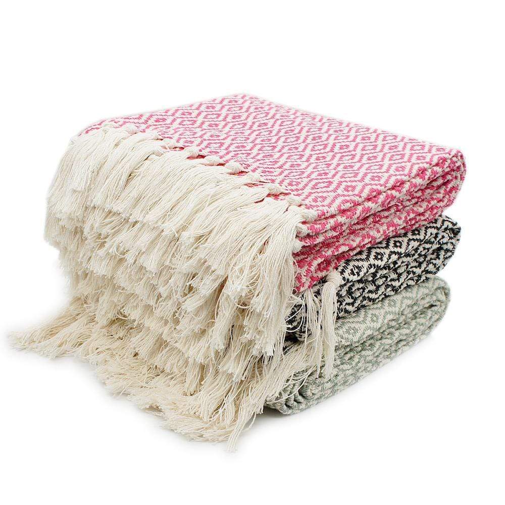 luisa-paix-o-plaid-coton-beige-chevrons-135x200-blanc-cass image 4