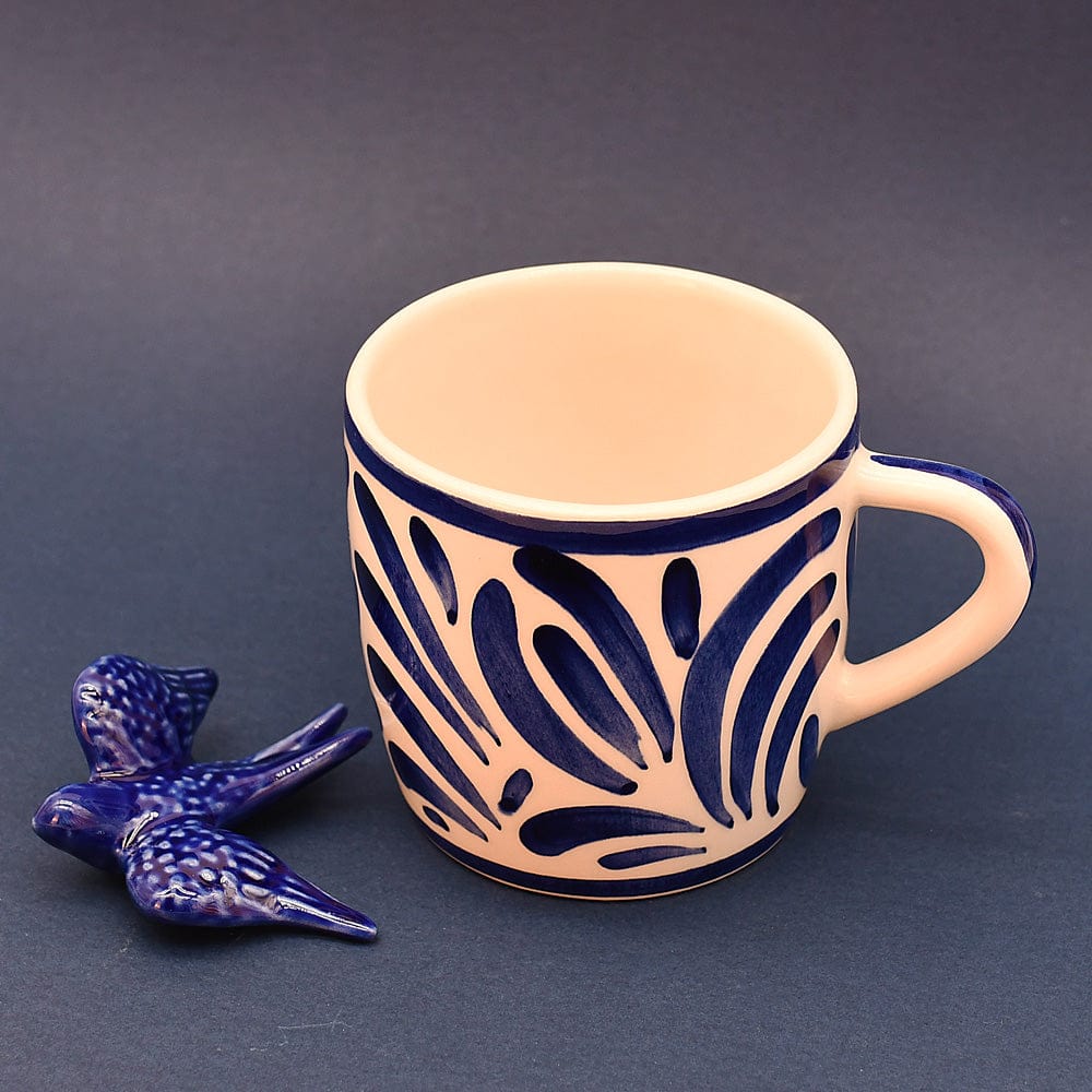 luisa-paix-o-andorinha-grand-mug-et-hirondelle-bleu-artisanale image 2