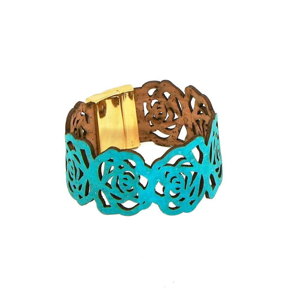 luisa-paix-o-bijoux-du-portugal-bracelet-li-ge-rosa-turquoise image 2