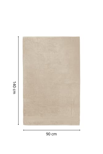 baroni-home-tessile-drap-de-bain-coton-beige-90x140-lot-2 image 7