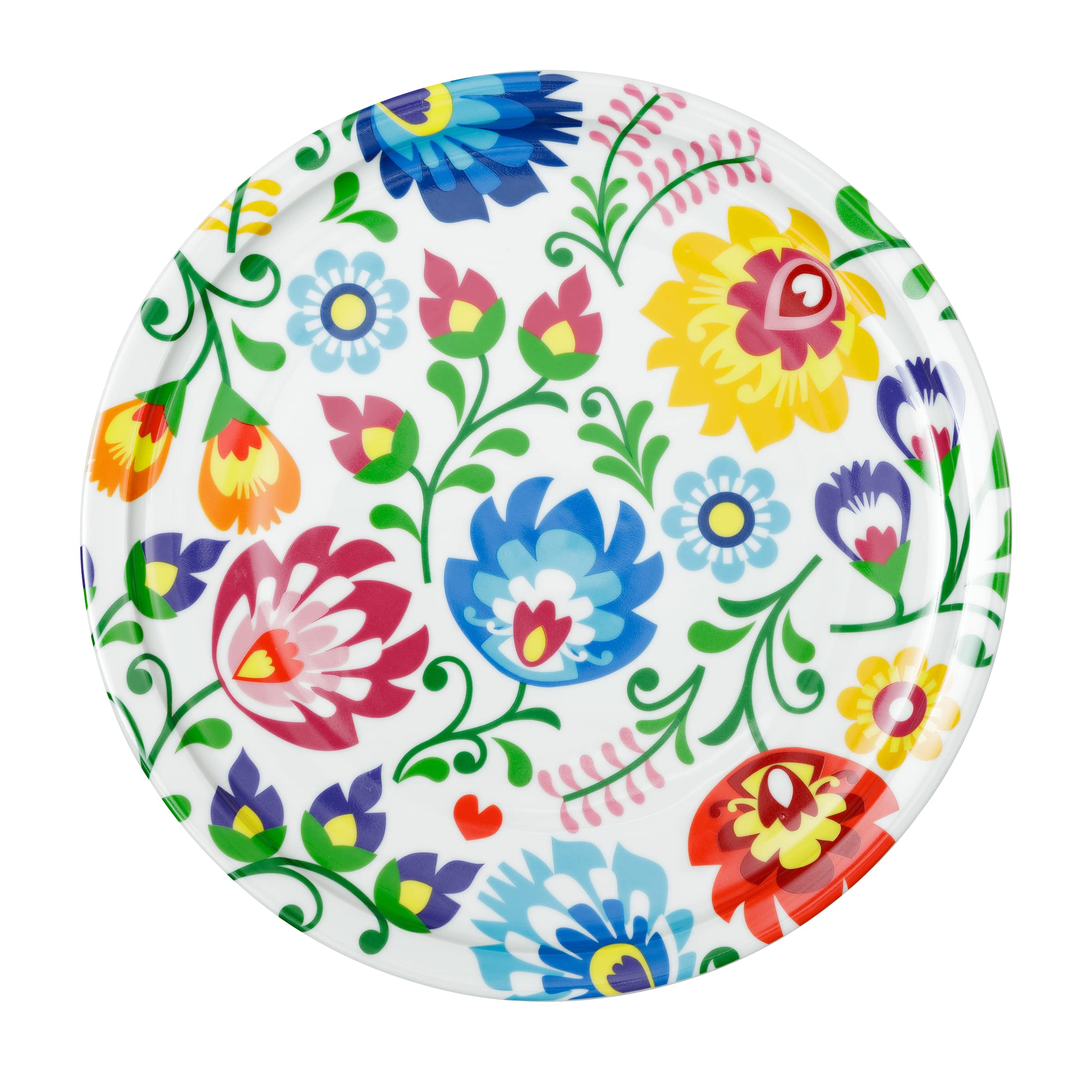 baroni-home-cucina-lot-4-assiettes-pizza-fleurs-porcelaine-31-cm image 3