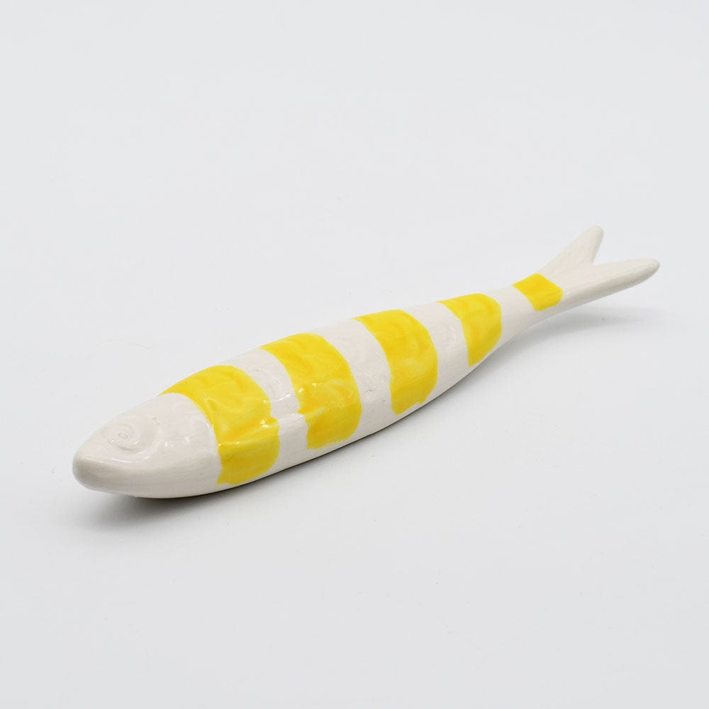 luisa-paix-o-sardine-ray-e-caldas-da-rainha-c-ramique-blanc-jaune-19cm image 2