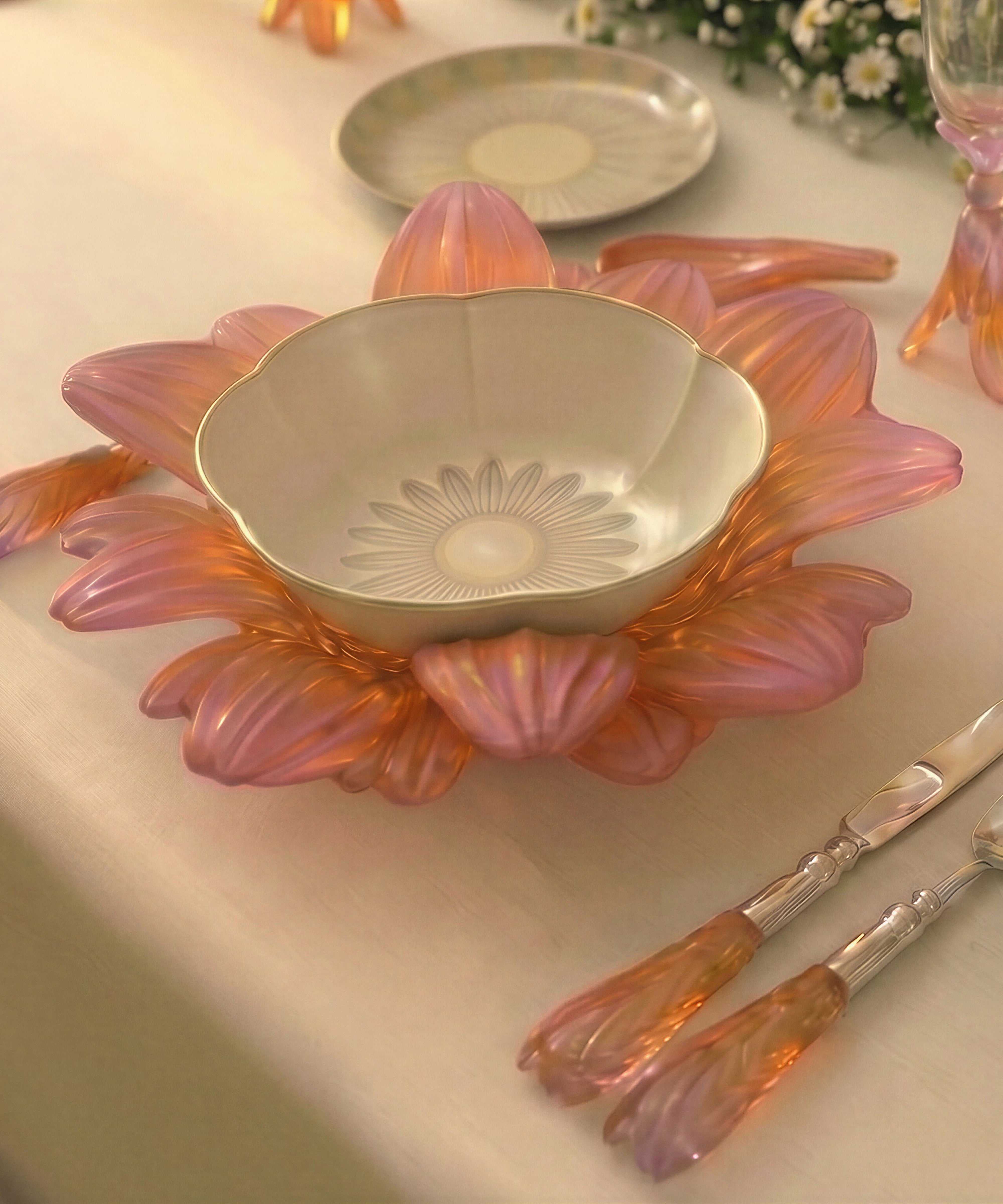 or-d-abeille-coffret-2-coupes-saveur-fleur-porcelaine image 4