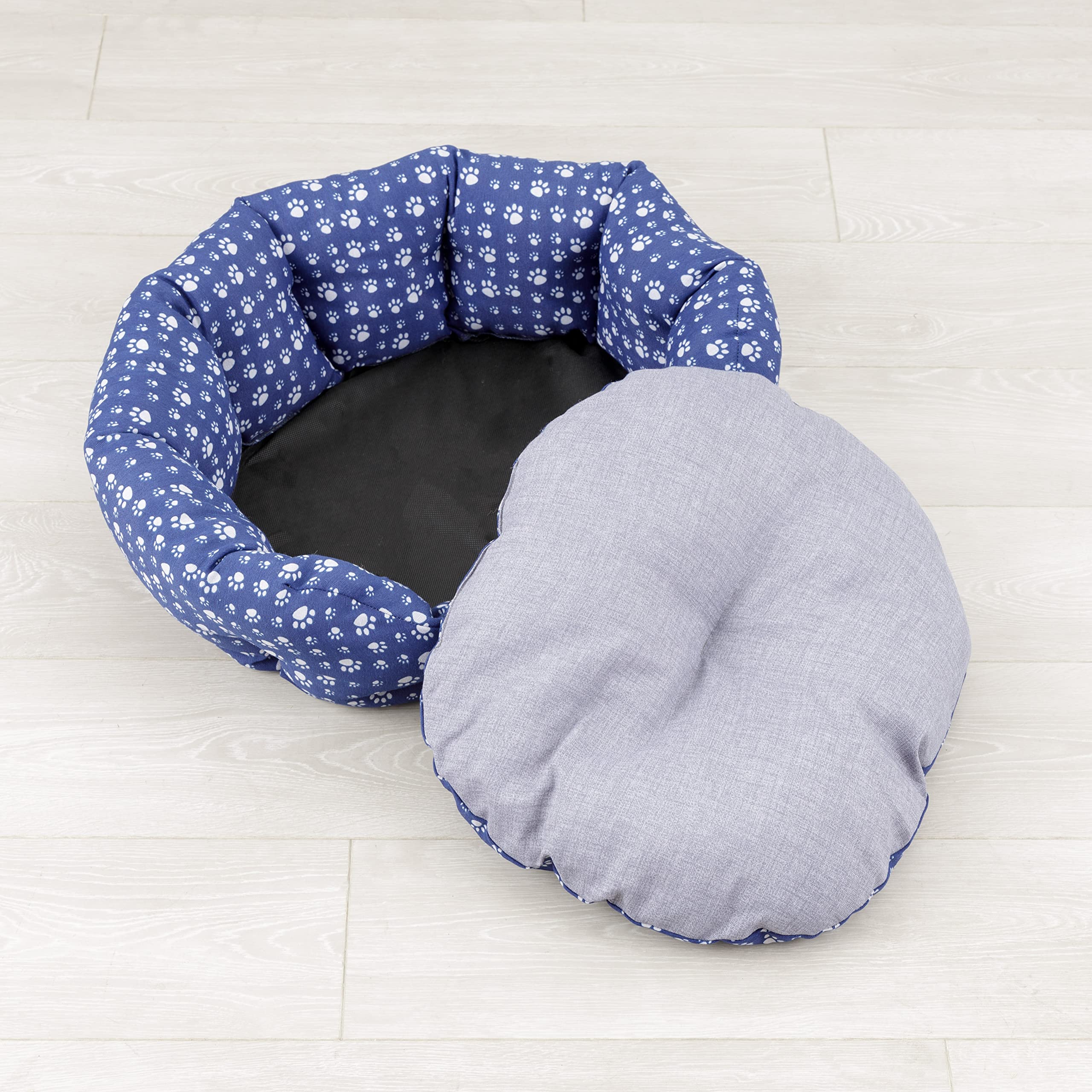 baroni-home-pet-panier-chien-chat-gris-pattes-50x65-cm-l image 6