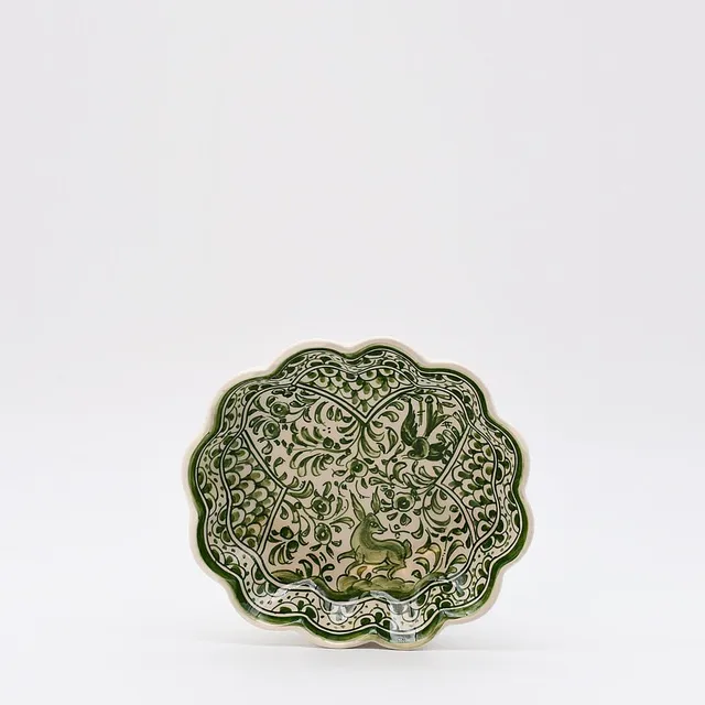 luisa-paix-o-saladier-c-ramique-coimbra-16cm-vert-fait-main image 1