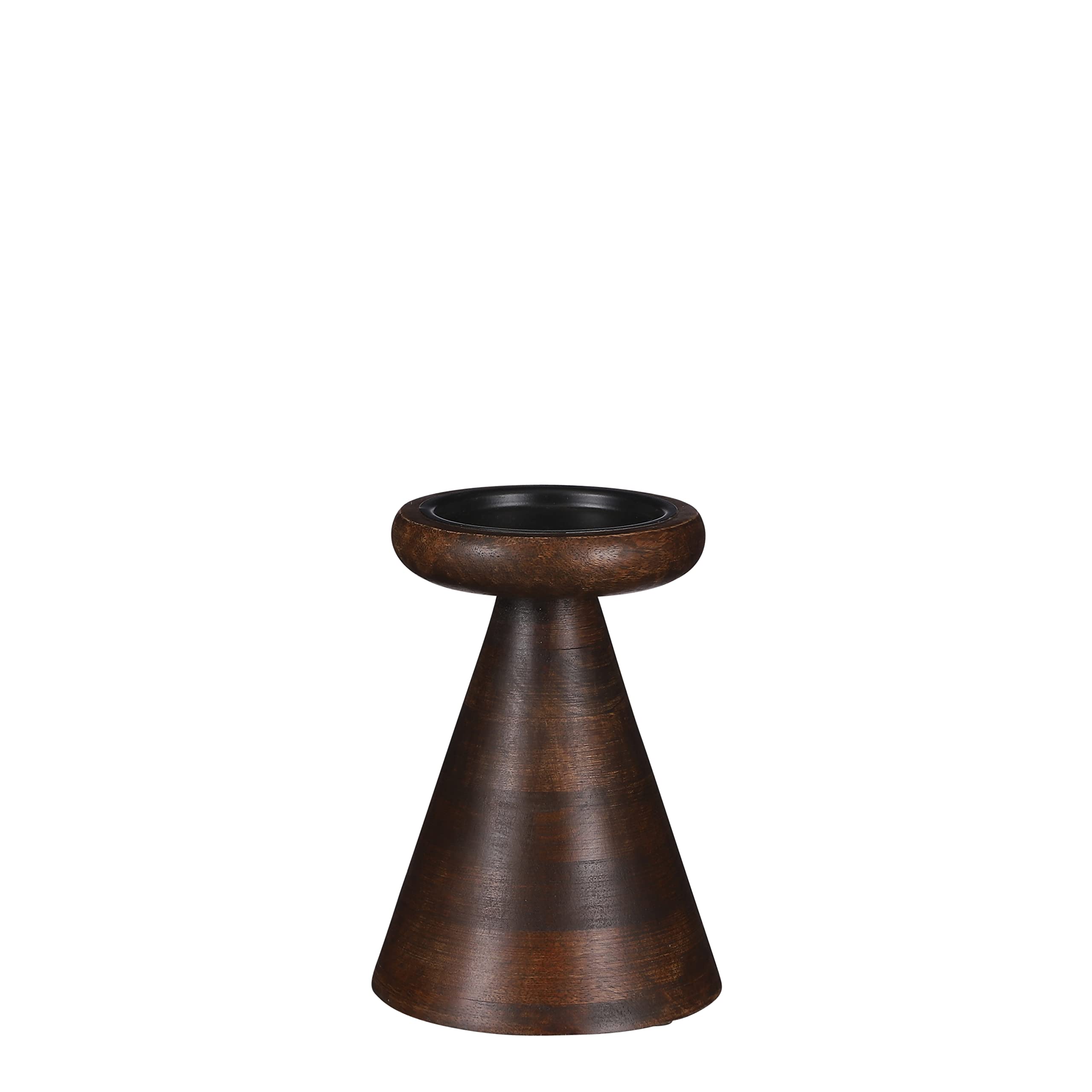 mica-limma-candleholder-bougeoir-marron-17x12-cm image 1