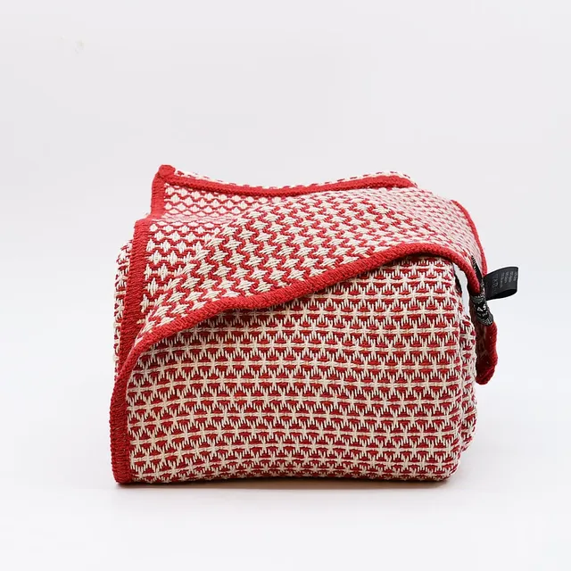 luisa-paix-o-plaid-coton-rouge-maxi-220x170-cm-pur-coton image 1