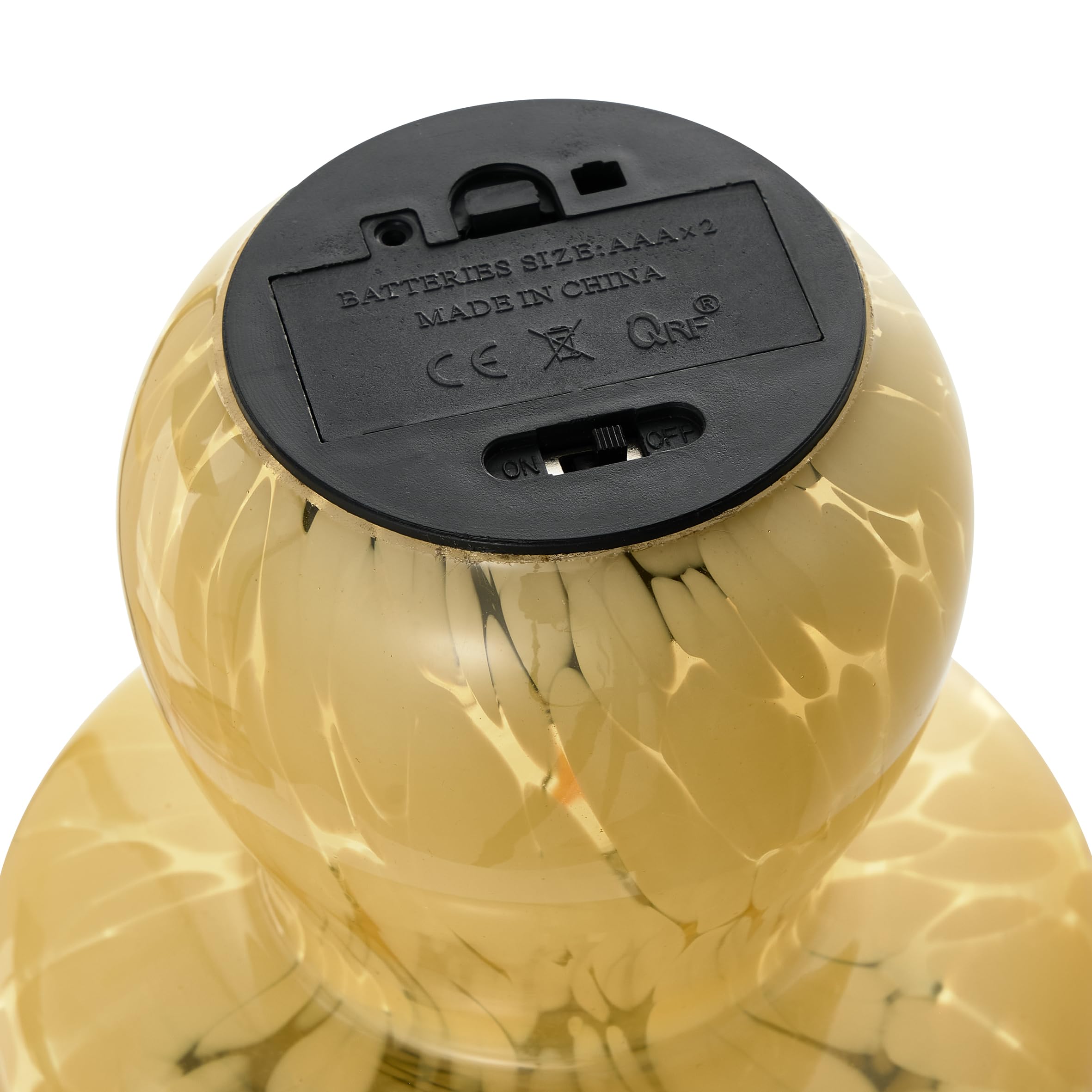 baroni-home-illuminazione-lampe-champignon-jaune-13x13x16-pile image 3