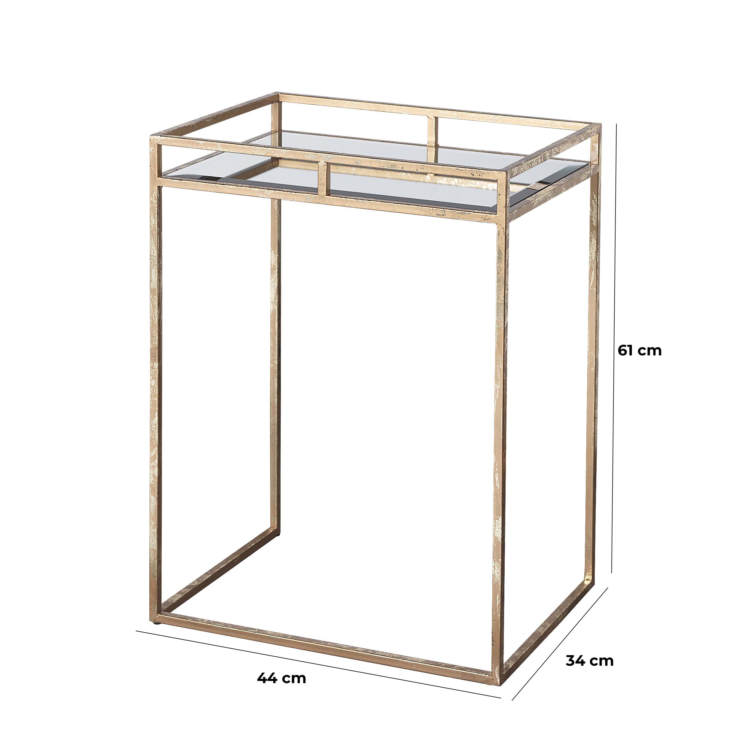 baroni-home-glam-table-basse-m-tal-dor-plateau-verre-miroir image 3