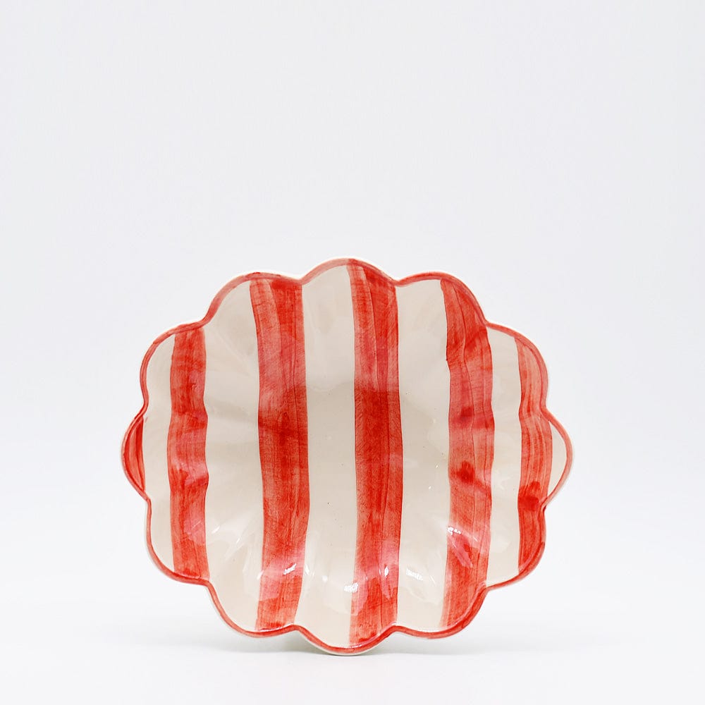 luisa-paix-o-costa-nova-mar-plat-service-c-ramique-rouge-29x26cm image 1
