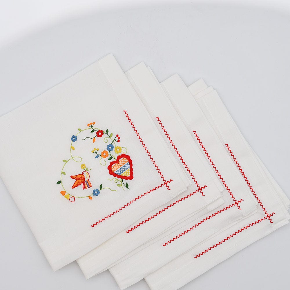 luisa-paix-o-namorados-serviettes-de-table-lin-brod-lot-de-2 image 4