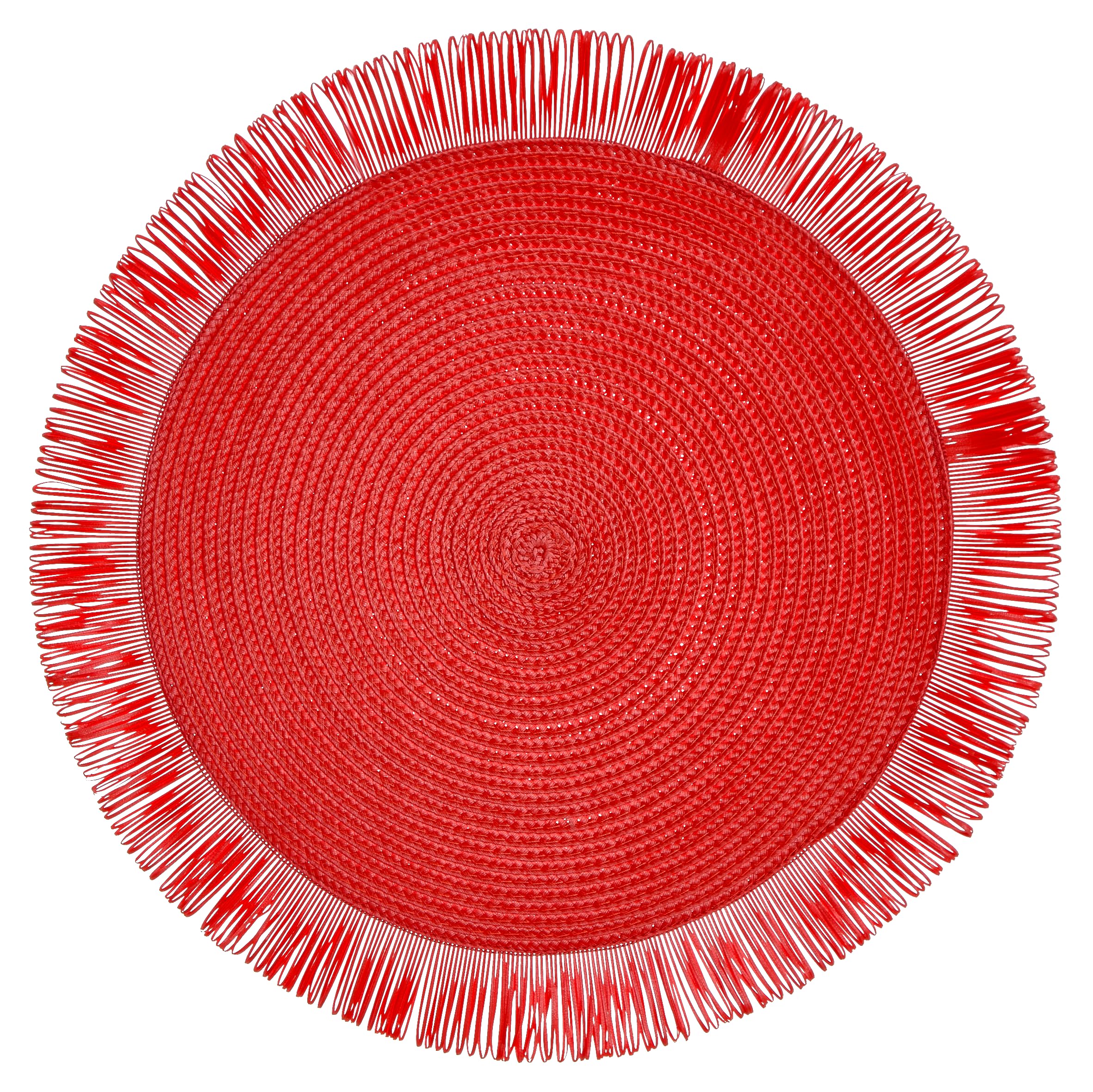 baroni-home-cucina-sets-de-table-ronds-38-cm-rouge-x6 image 4