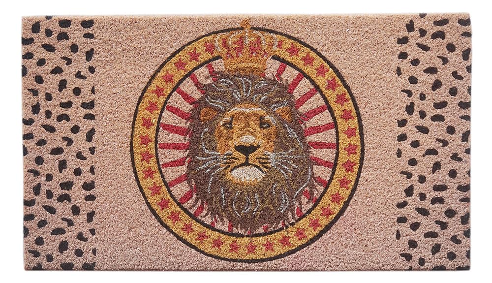 baroni-home-tessile-casa-paillasson-lion-70x40-cm-coco image 1