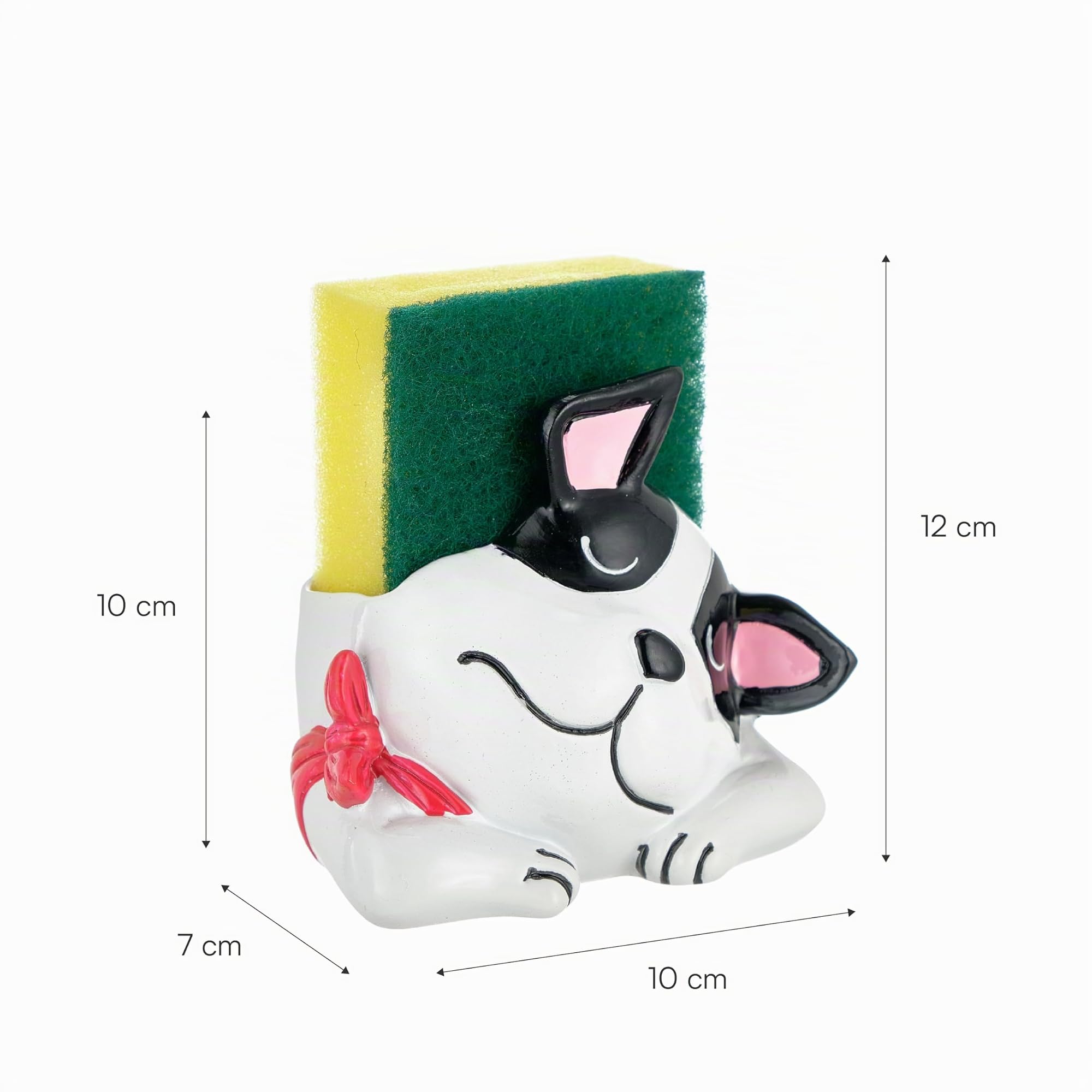 baroni-home-cucina-porte-ponge-cuisine-musin-chien-noir-10x6x10-cm image 3