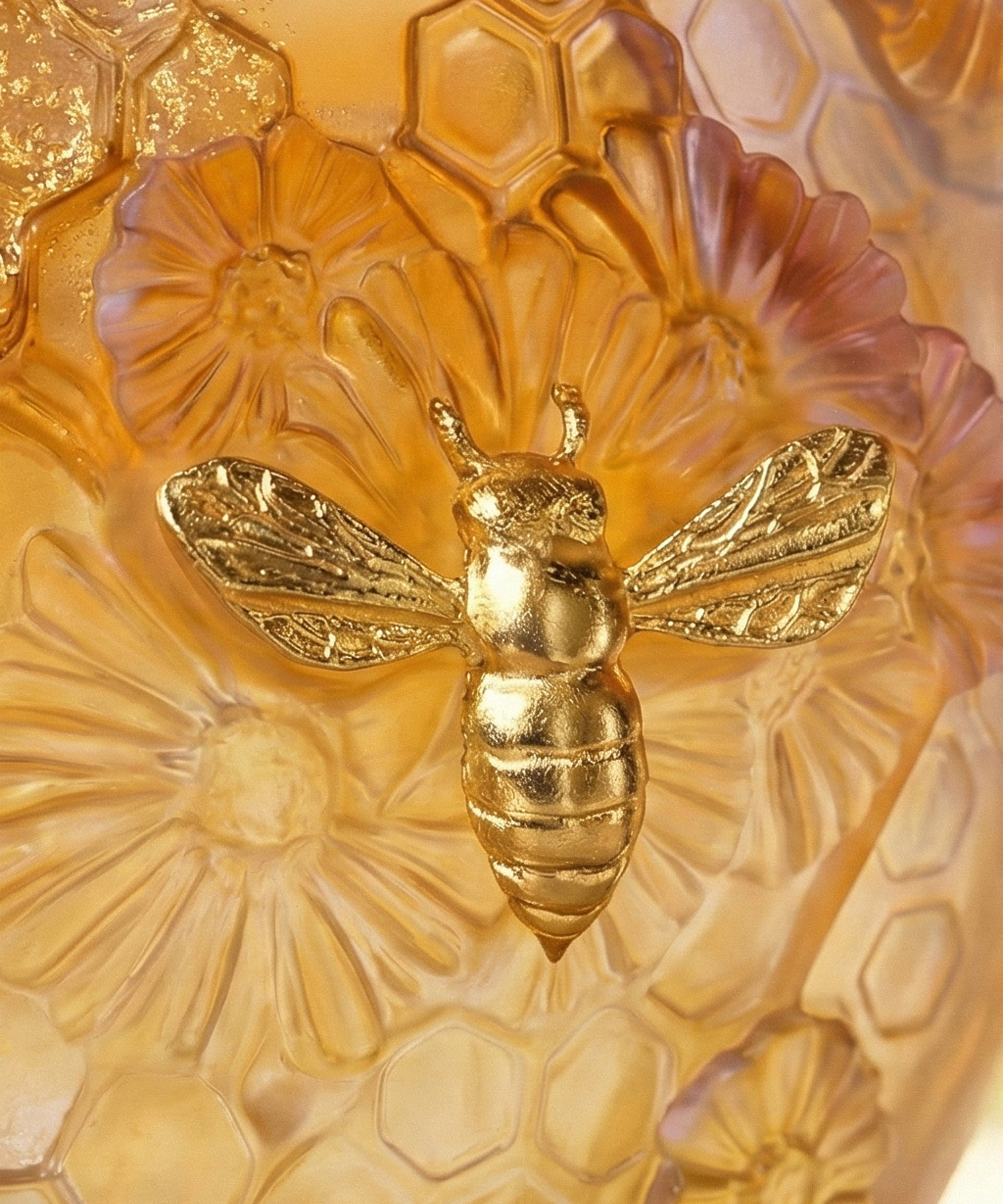 daum-d-coration-or-d-abeille-vase-moyen-feuille-d-or-175-ex image 3