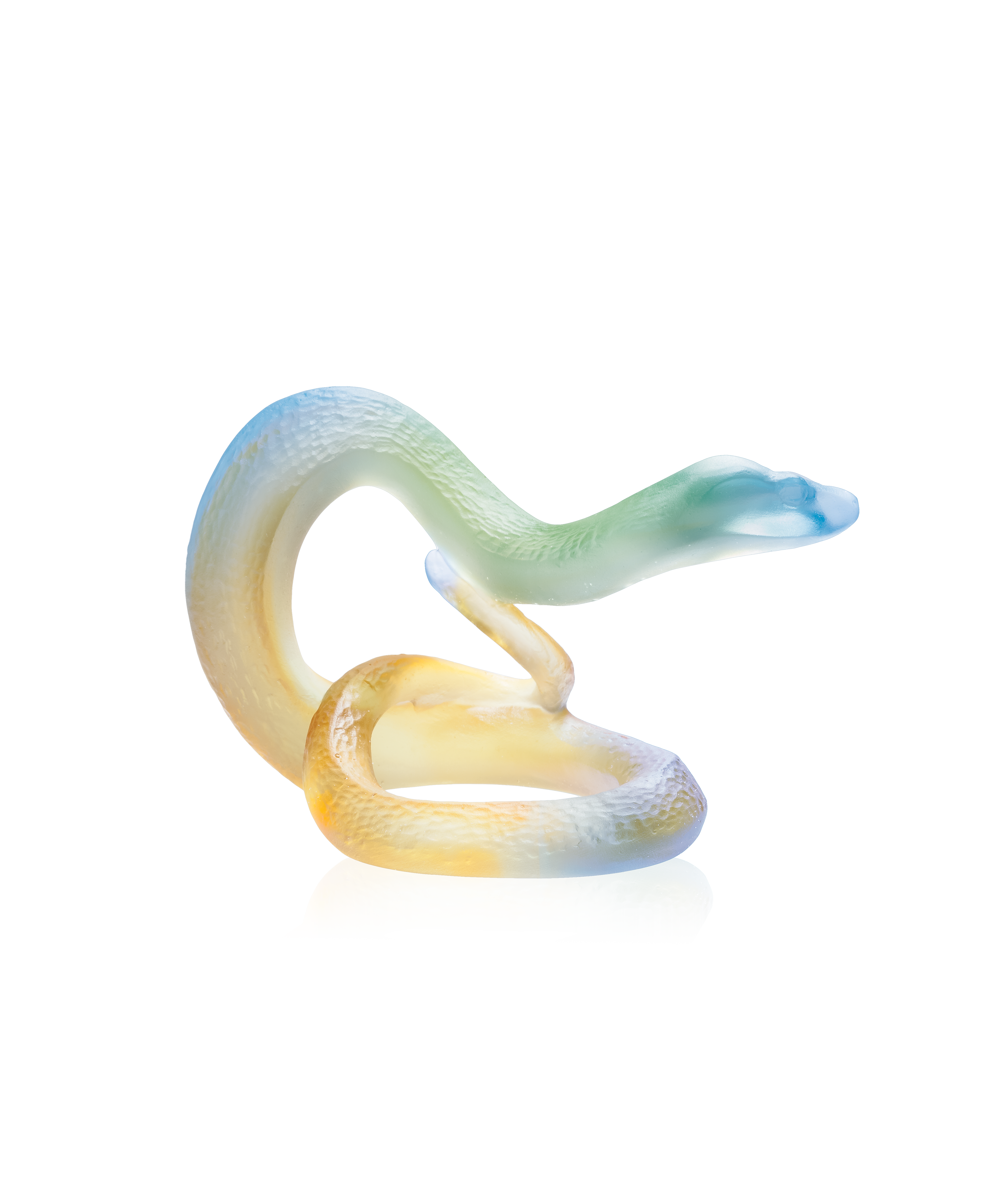 daum-univers-animalier-serpent-horoscope-sculpture-ambre-verte image 1
