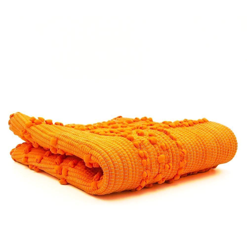 luisa-paix-o-tapis-coton-100x50-cm-orange-linge-maison image 3