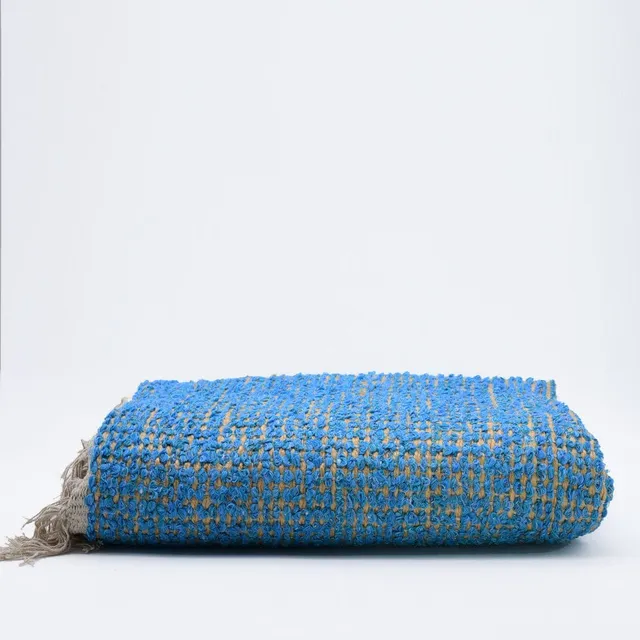 luisa-paix-o-tapis-sisal-coton-turquoise-160x95-cm image 1