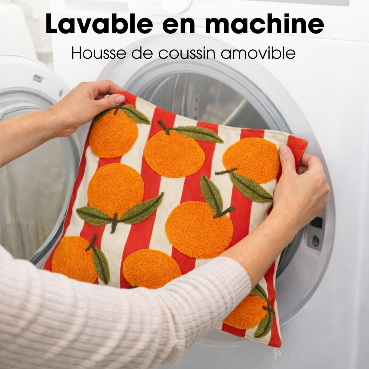 mica-decorations-orange-coussin-d-coratif-45x45-fleuri image 6