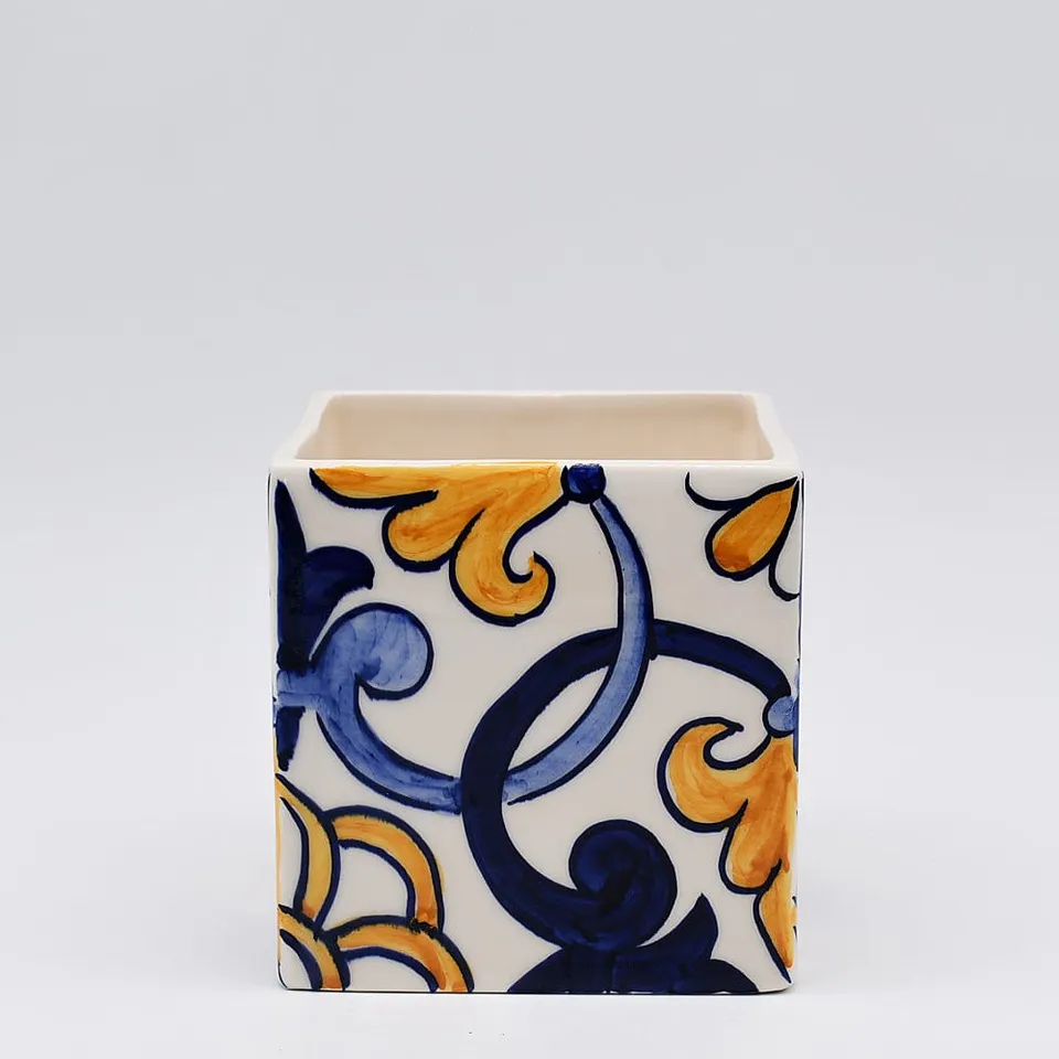 luisa-paix-o-azulejos-cache-pot-c-ramique-11cm-fait-main image 1