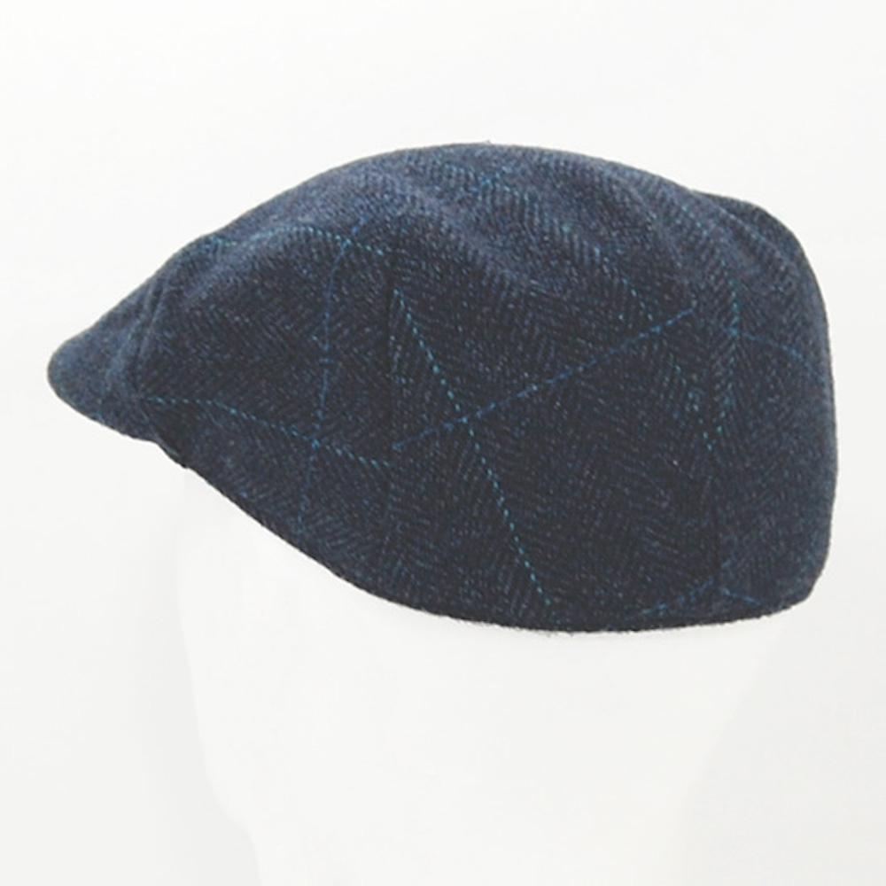 luisa-paix-o-accessoires-du-portugal-casquette-tweed-bleu-laine image 5