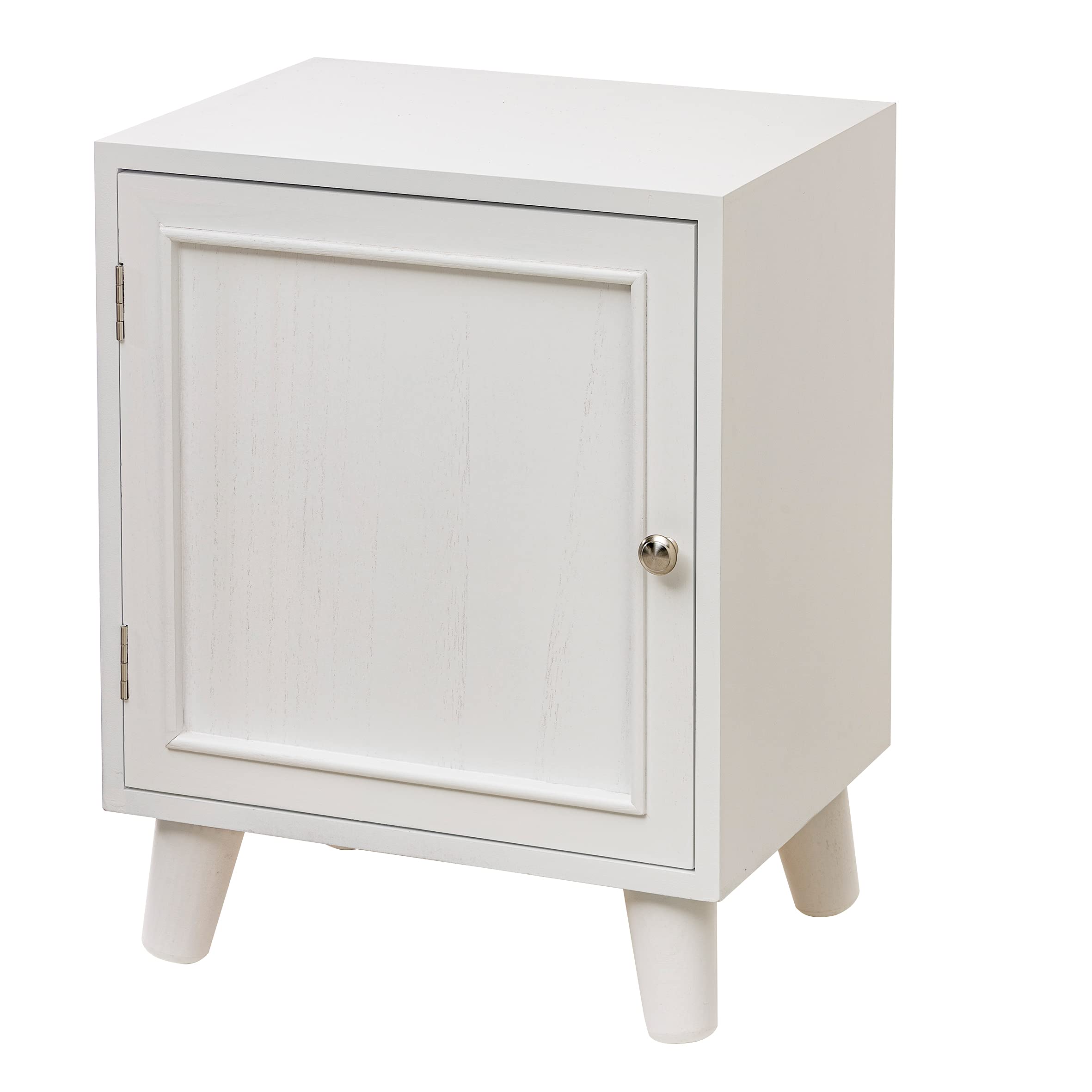 baroni-home-table-de-chevet-1-porte-meuble-blanc-40x30x51-cm image 1
