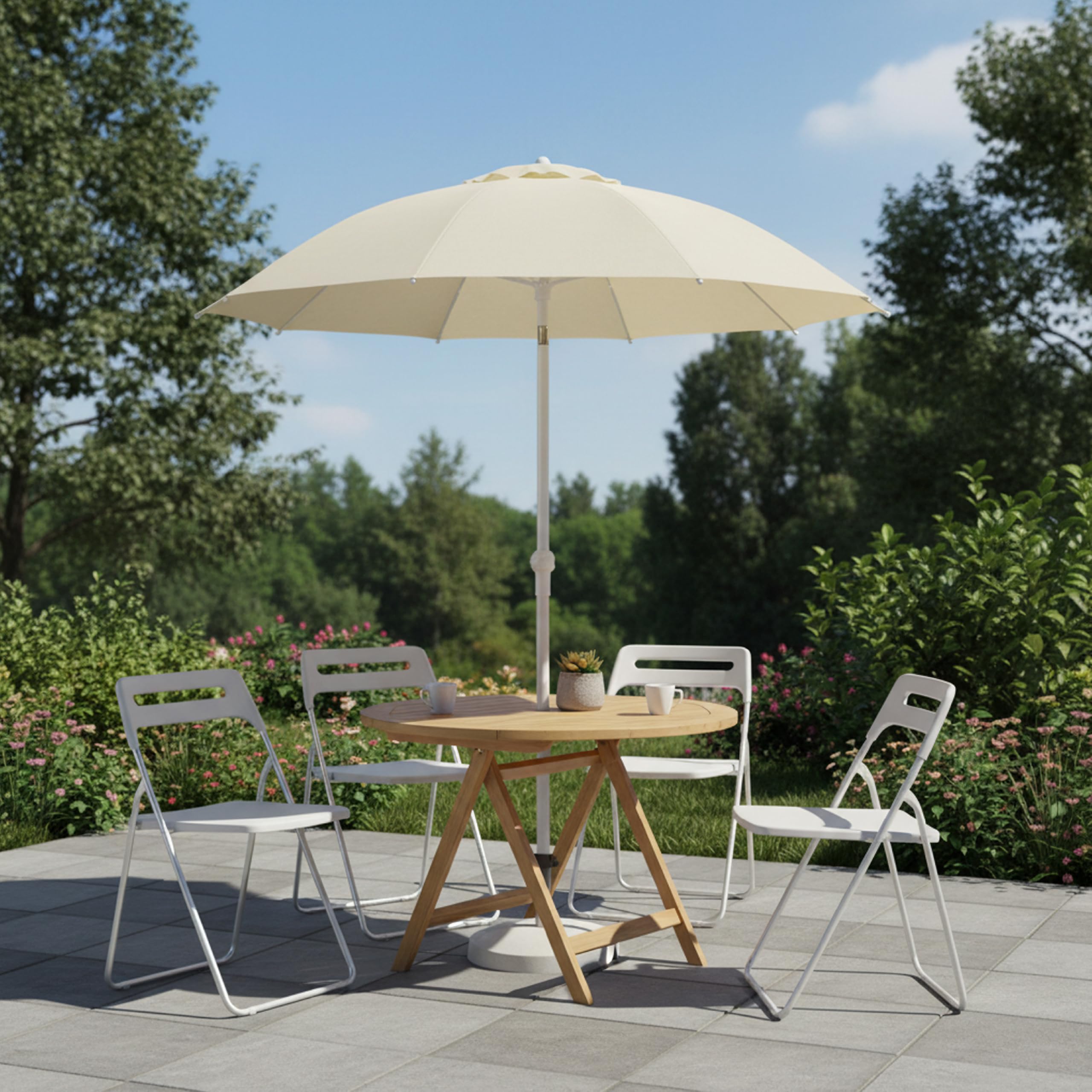 baroni-home-sedie-chaise-pliante-blanc-42x38x78cm-acier image 2