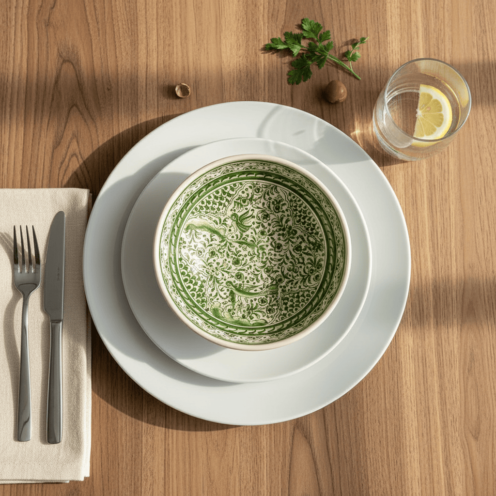 luisa-paix-o-coimbra-assiette-creuse-c-ramique-20-cm-verte image 3