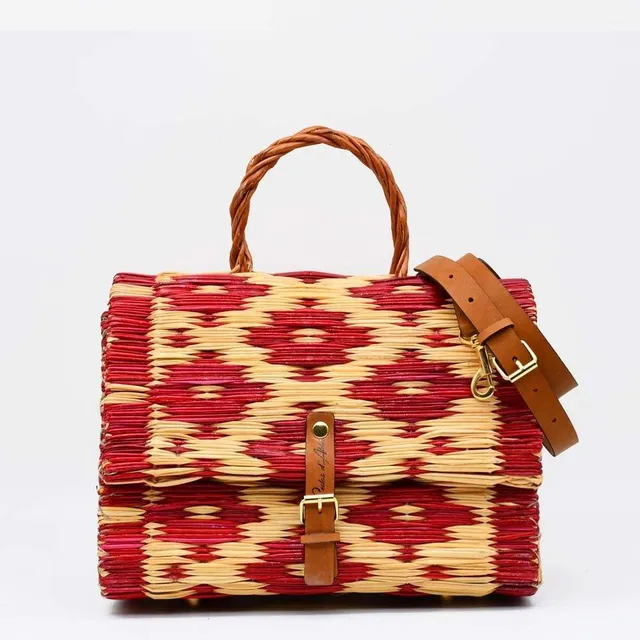 luisa-paix-o-accessoires-sac-cartable-jonc-25cm-bordeaux image 1