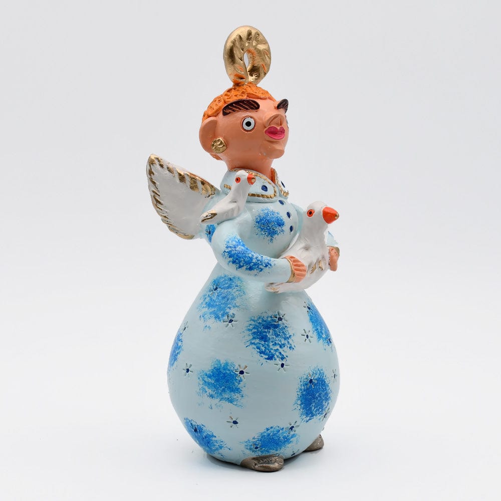 prazeres-c-ta-anjo-statuette-ange-c-ramique-25cm-sign-e image 7