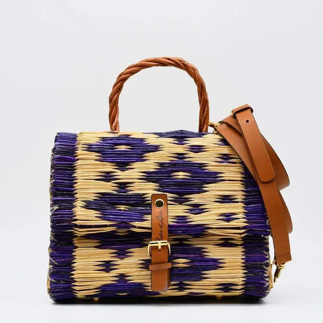 luisa-paix-o-accessoires-du-portugal-sac-cartable-jonc-25cm-violet image 1