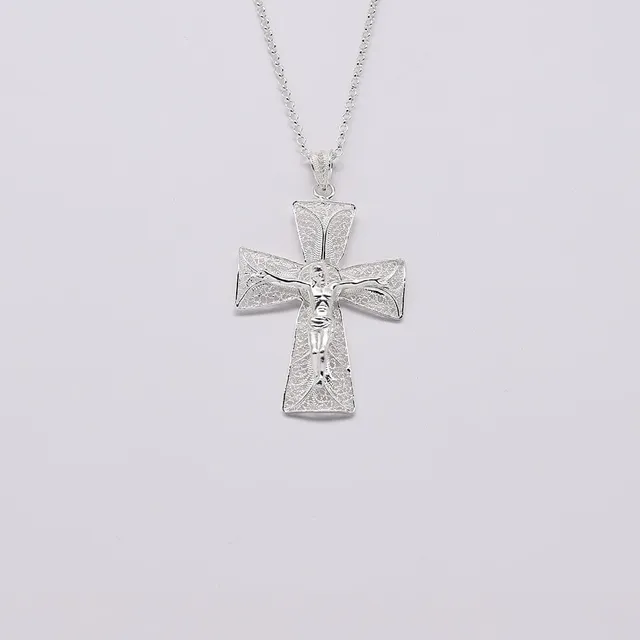 luisa-paix-o-crucifixo-i-pendentif-croix-argent-925-5cm image 1