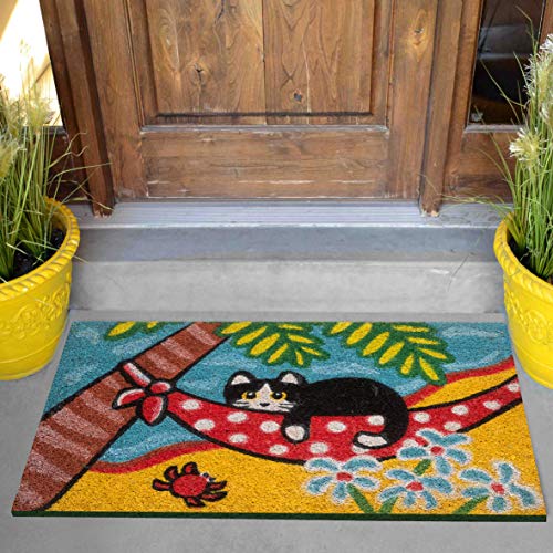 baroni-home-paillasson-coco-chat-la-plage-60x40-cm image 7