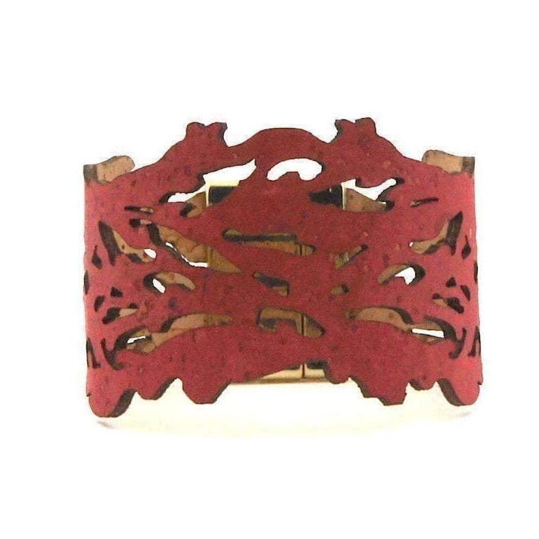luisa-paix-o-bracelet-li-ge-vibrant-sea-rouge-18-5-cm image 2