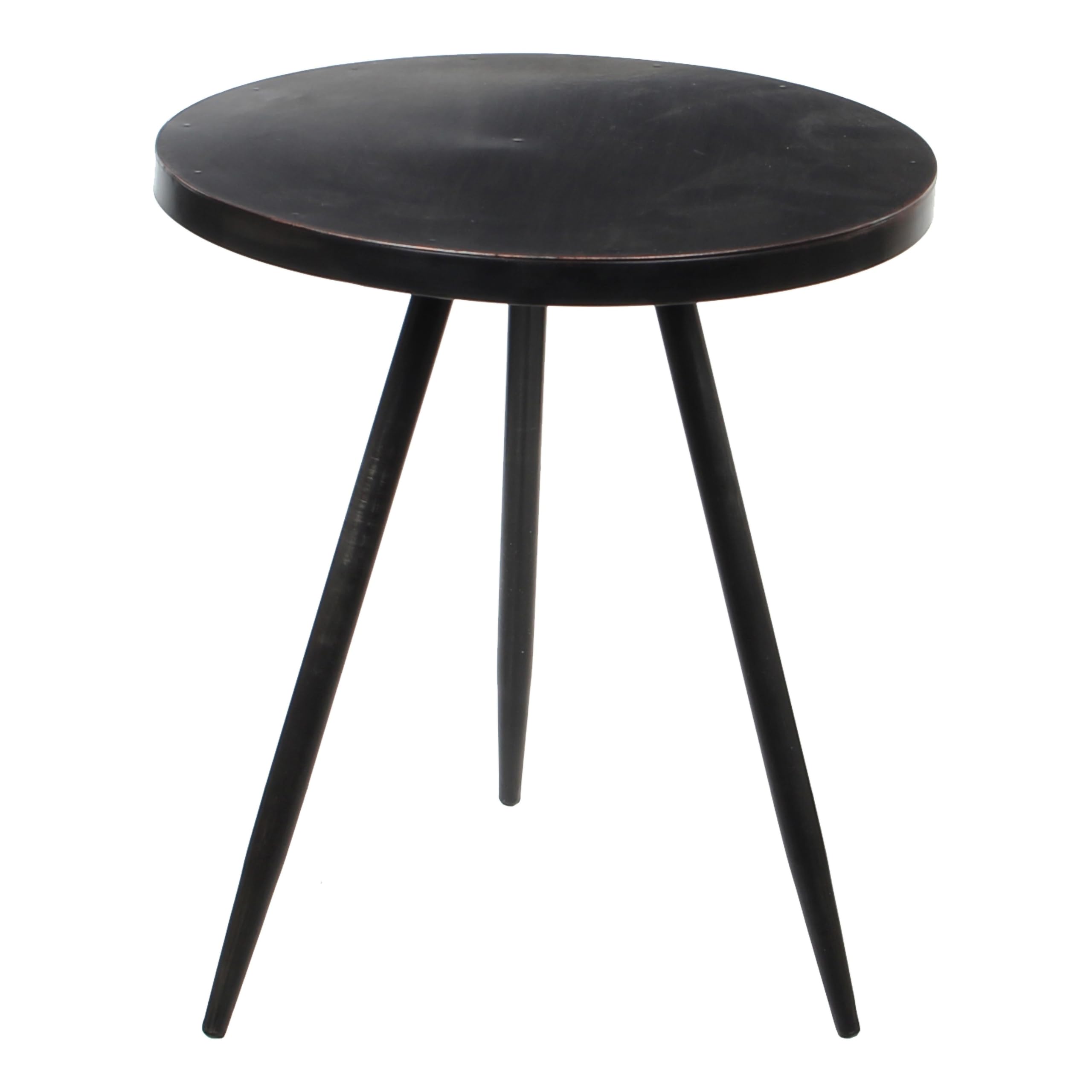 mica-decorations-kent-table-d-appoint-noire-40-x-35-cm-m-tal image 1
