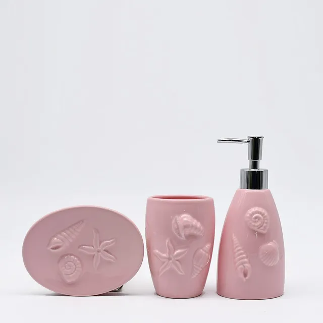 luisa-paix-o-d-coration-set-salle-de-bain-c-ramique-rose image 1