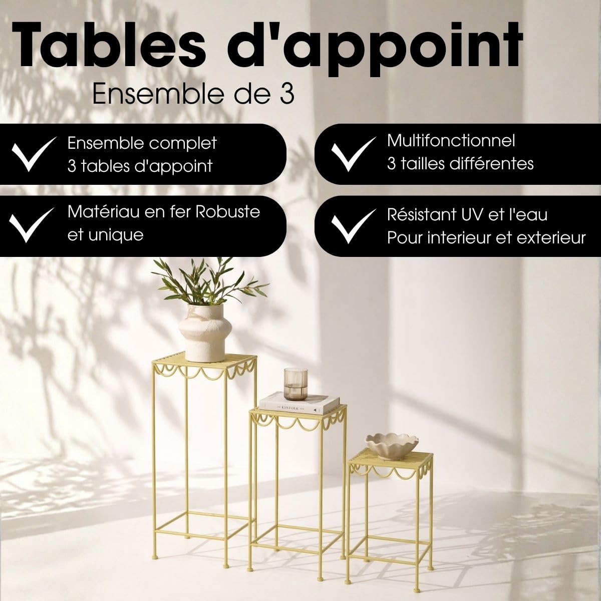 mica-decorations-rosalie-lot-3-table-plantes-vert-clair-pliable image 3