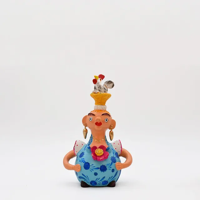 luisa-paix-o-boneca-barriguda-17cm-statuette-sign-e-pi-ce-unique image 1