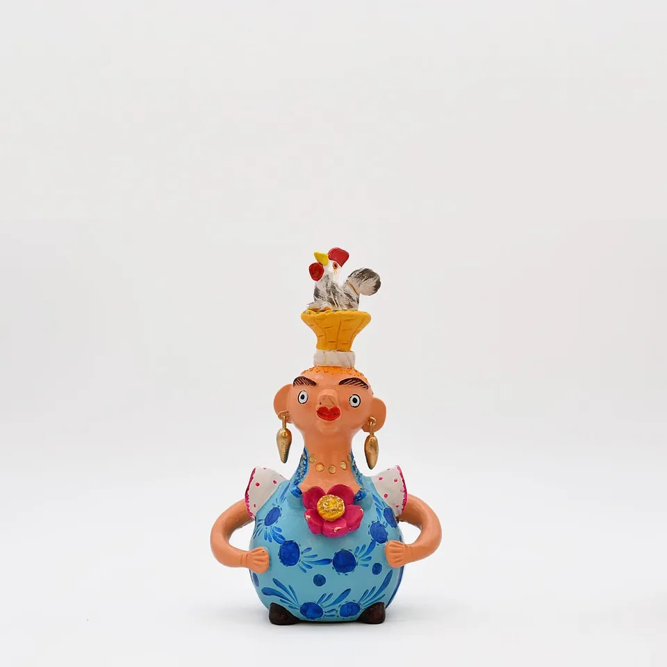 luisa-paix-o-boneca-barriguda-17cm-statuette-sign-e-pi-ce-unique image 1