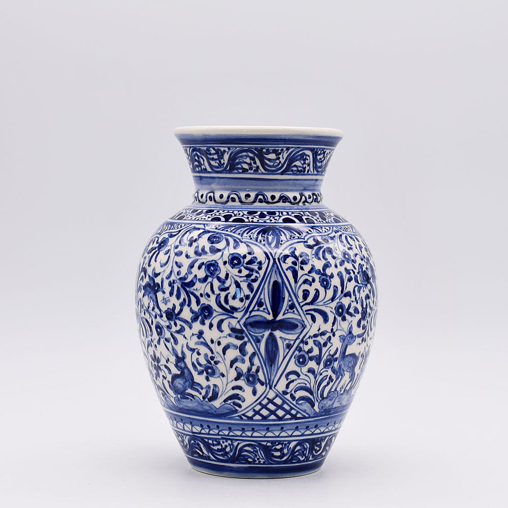 luisa-paix-o-vase-c-ramique-coimbra-bleu-22-cm-pi-ce-unique image 1