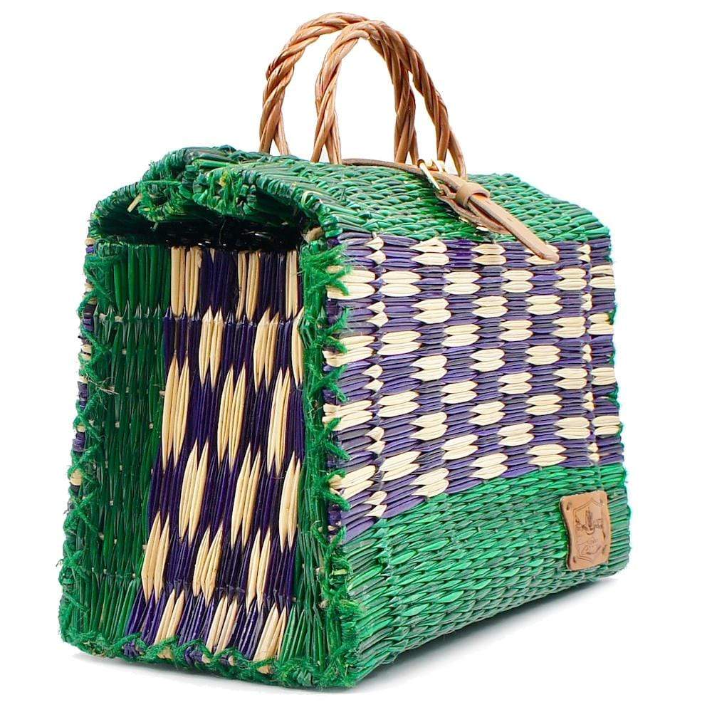 luisa-paix-o-accessoires-du-portugal-sac-cabas-jonc-33cm-vert-violet image 3
