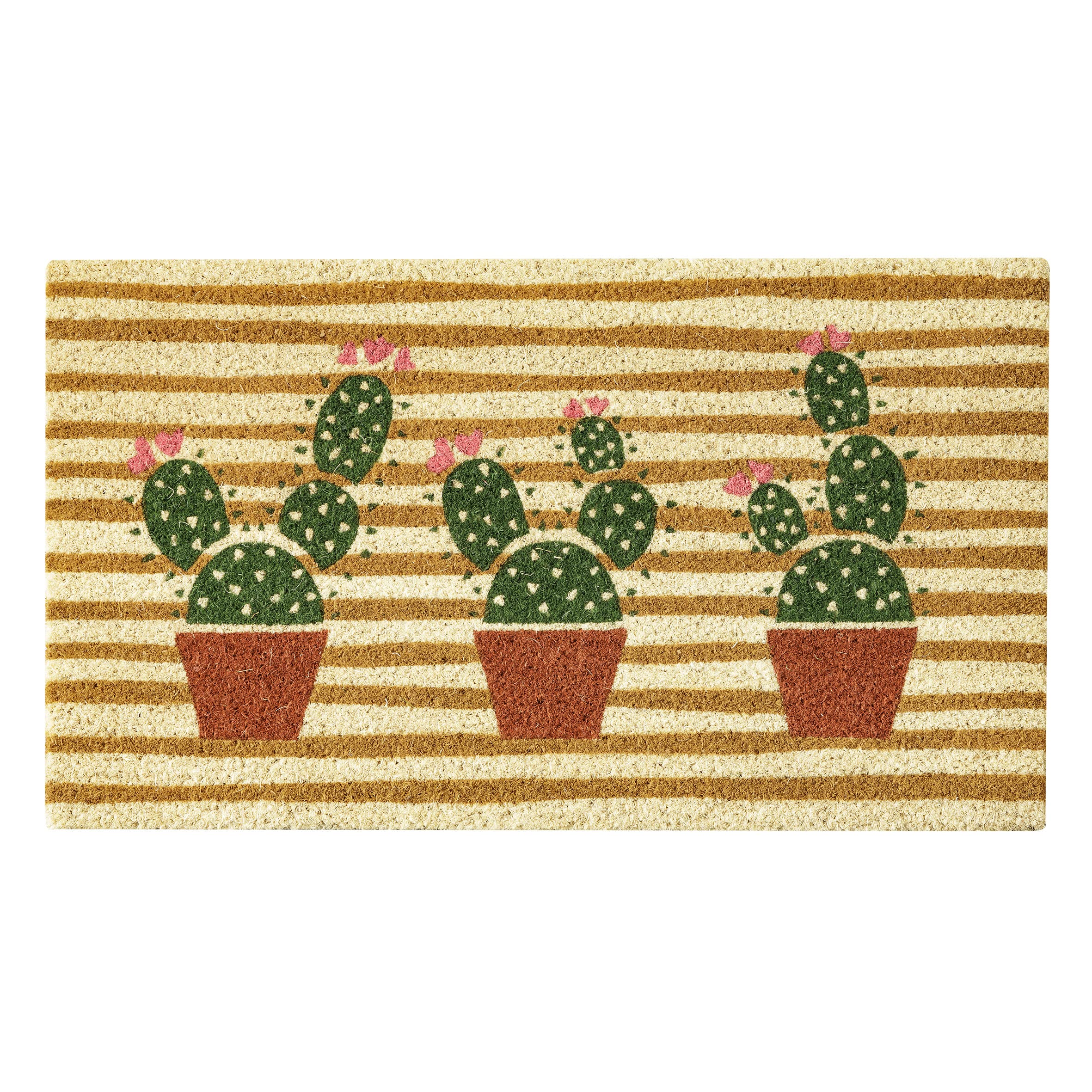 baroni-home-tessile-casa-paillasson-coco-cactus-ray-70x40-cm image 1
